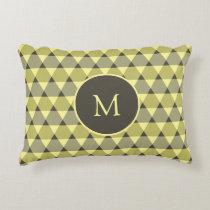 Triangles Pattern Accent Pillow
