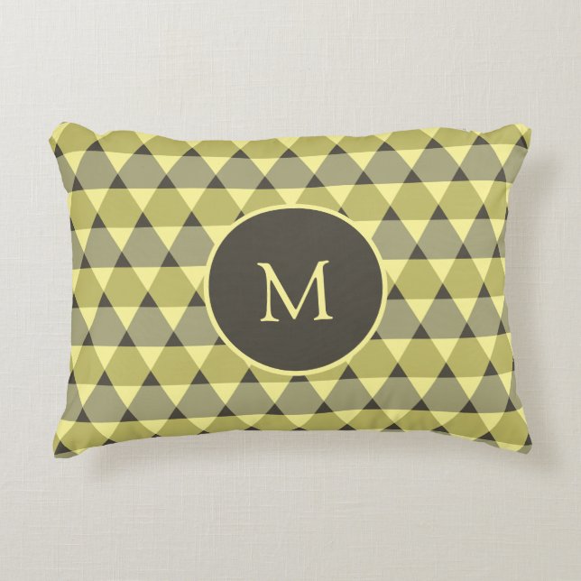 Triangles Pattern Accent Pillow (Front)