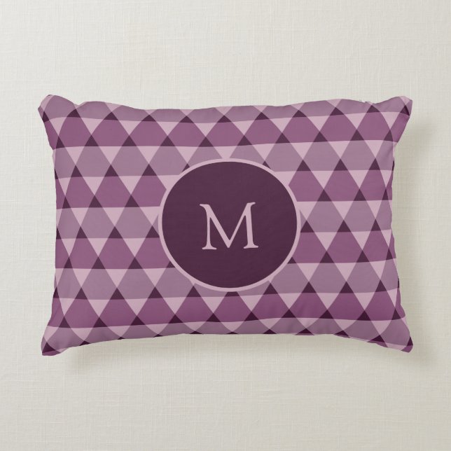 Triangles Pattern Accent Pillow (Front)