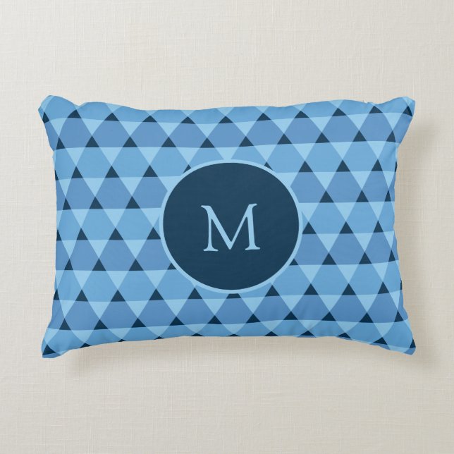 Triangles Pattern Accent Pillow (Front)