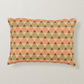 Triangles Pattern Accent Pillow (Back)