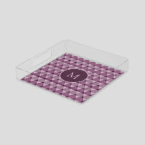 Triangles Pattern Acrylic Tray