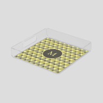 Triangles Pattern Acrylic Tray