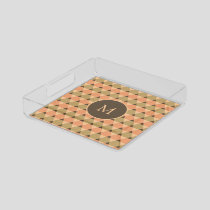 Triangles Pattern Acrylic Tray