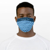 Triangles Pattern Adult Cloth Face Mask (Worn)