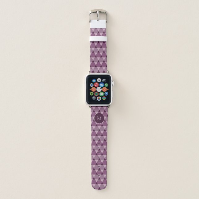 Triangles Pattern Apple Watch Band (Front)
