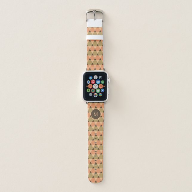 Triangles Pattern Apple Watch Band (Front)