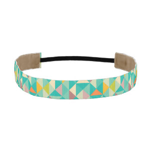 Triangles pattern athletic headband