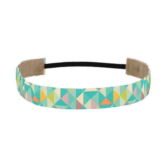 Triangles pattern athletic headband (Front)