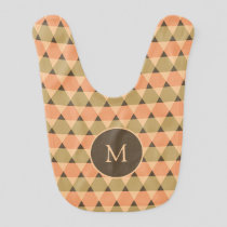 Triangles Pattern Baby Bib