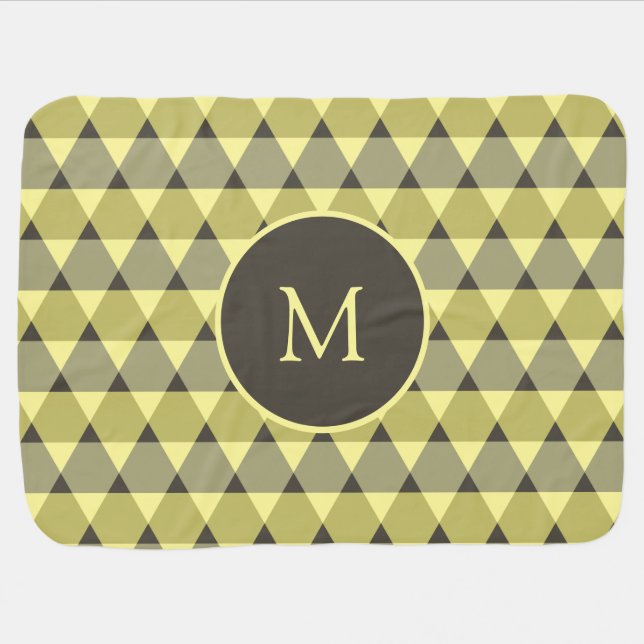 Triangles Pattern Baby Blanket (Horizontal)