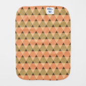 Triangles Pattern Baby Burp Cloth (Back)