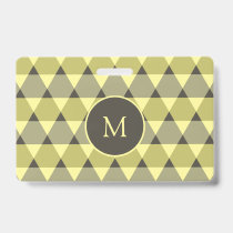Triangles Pattern Badge