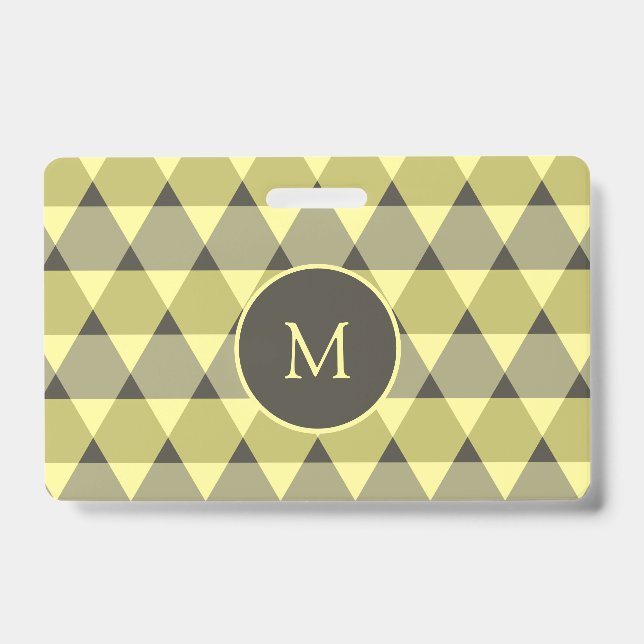 Triangles Pattern Badge (Front)