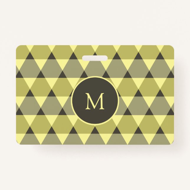 Triangles Pattern Badge (Front)
