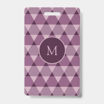 Triangles Pattern Badge