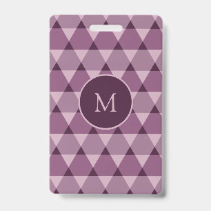 Triangles Pattern Badge