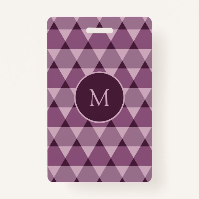 Triangles Pattern Badge (Front)