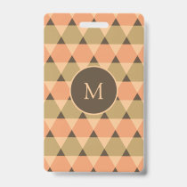 Triangles Pattern Badge