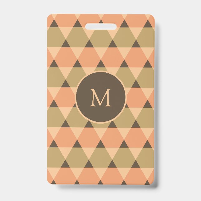 Triangles Pattern Badge (Front)