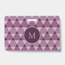 Triangles Pattern Badge