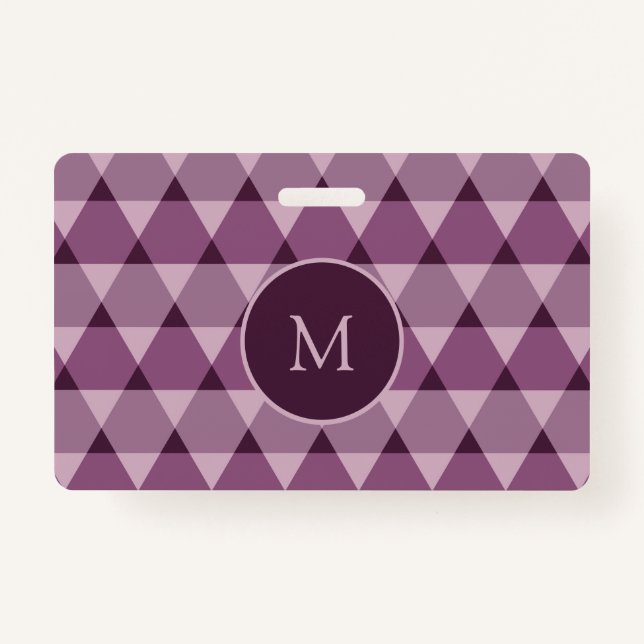 Triangles Pattern Badge (Front)