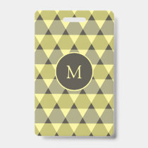 Triangles Pattern Badge