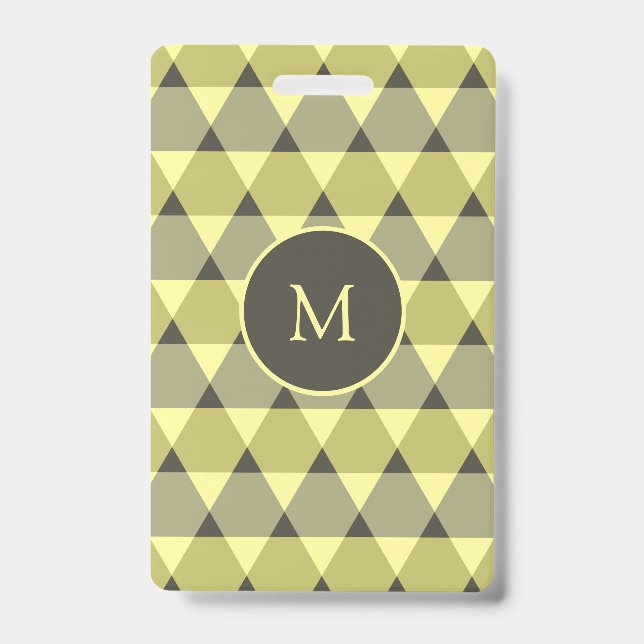 Triangles Pattern Badge (Front)