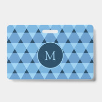 Triangles Pattern Badge