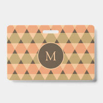 Triangles Pattern Badge