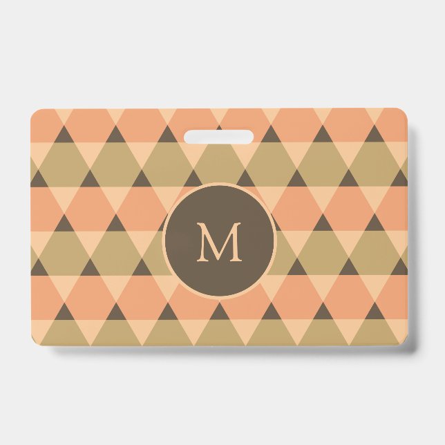 Triangles Pattern Badge (Front)