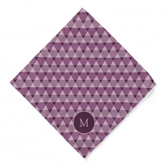 Triangles Pattern Bandana (Front)