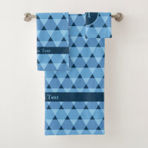 Triangles Pattern Bath Towel Set