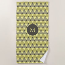 Triangles Pattern Beach Towel