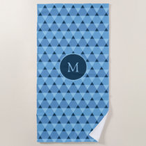 Triangles Pattern Beach Towel