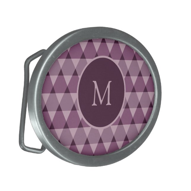 Triangles Pattern Belt Buckle (Front Left)