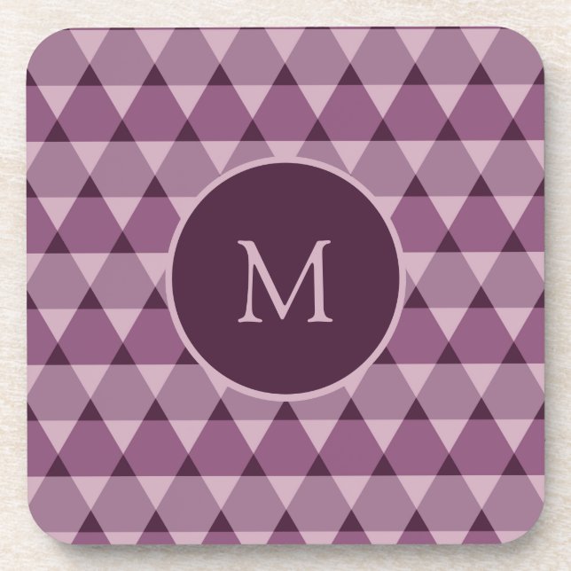 Triangles Pattern Beverage Coaster (Front)