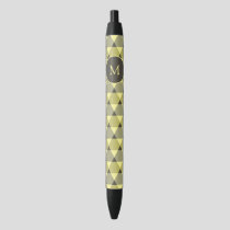 Triangles Pattern Black Ink Pen