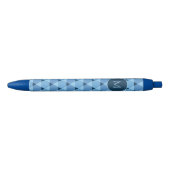 Triangles Pattern Blue Ink Pen (Front)