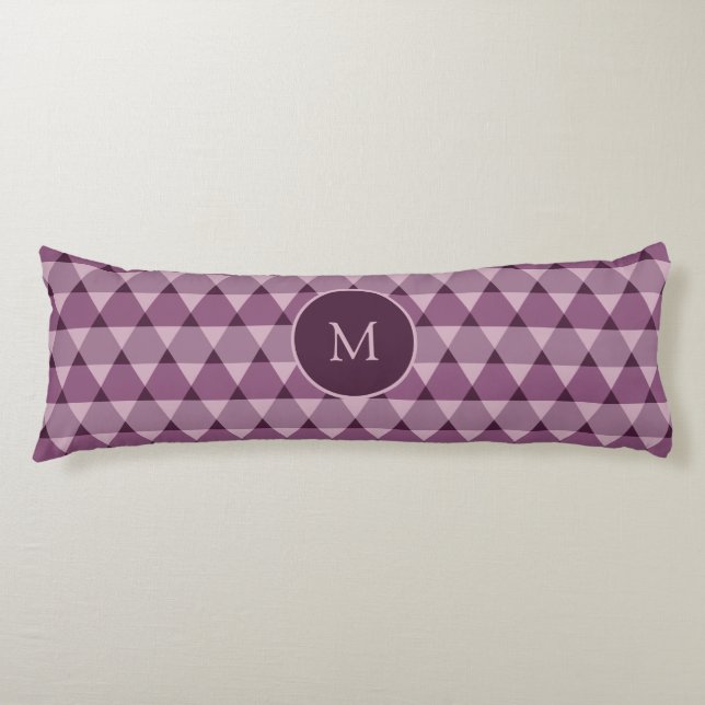 Triangles Pattern Body Pillow (Front)