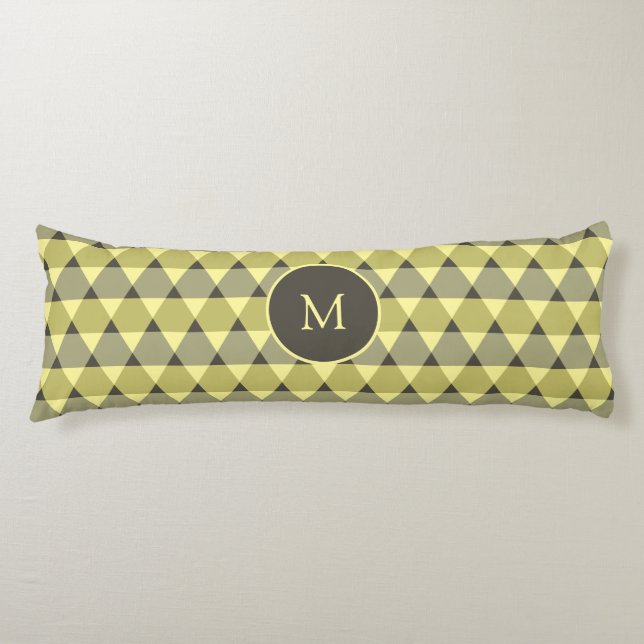 Triangles Pattern Body Pillow (Front)