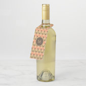 Triangles Pattern Bottle Hanger Tag (Angled)