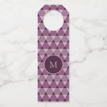 Triangles Pattern Bottle Hanger Tag