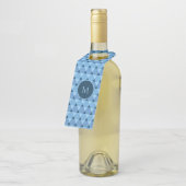 Triangles Pattern Bottle Hanger Tag (Angled)
