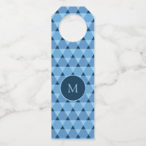Triangles Pattern Bottle Hanger Tag