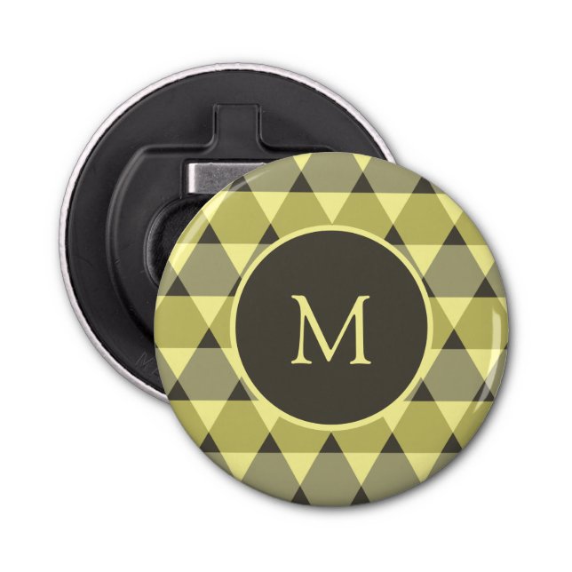 Triangles Pattern Bottle Opener (Front)