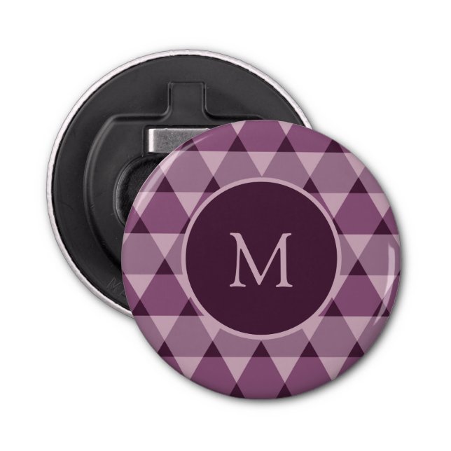 Triangles Pattern Bottle Opener (Front)