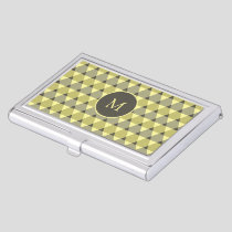 Triangles Pattern Business Card Case