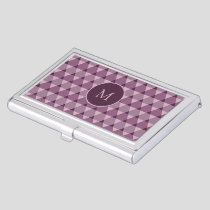 Triangles Pattern Business Card Case