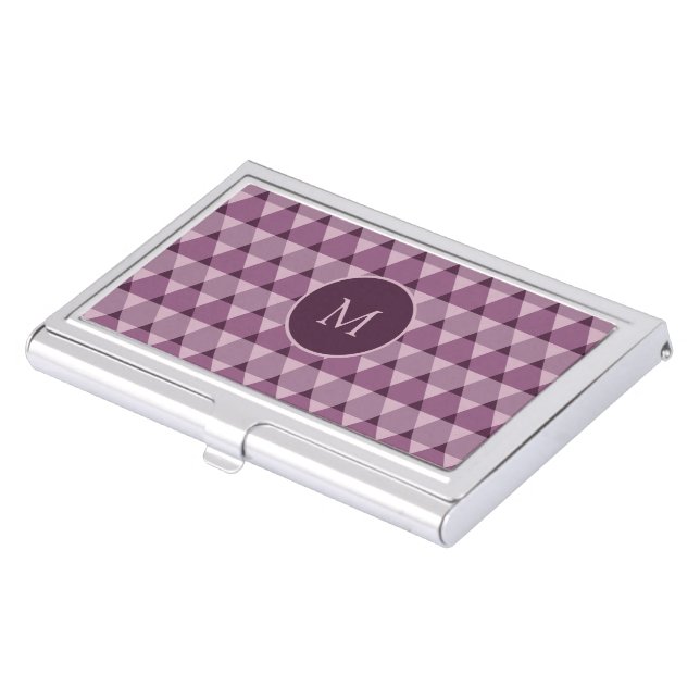 Triangles Pattern Business Card Case (Front)